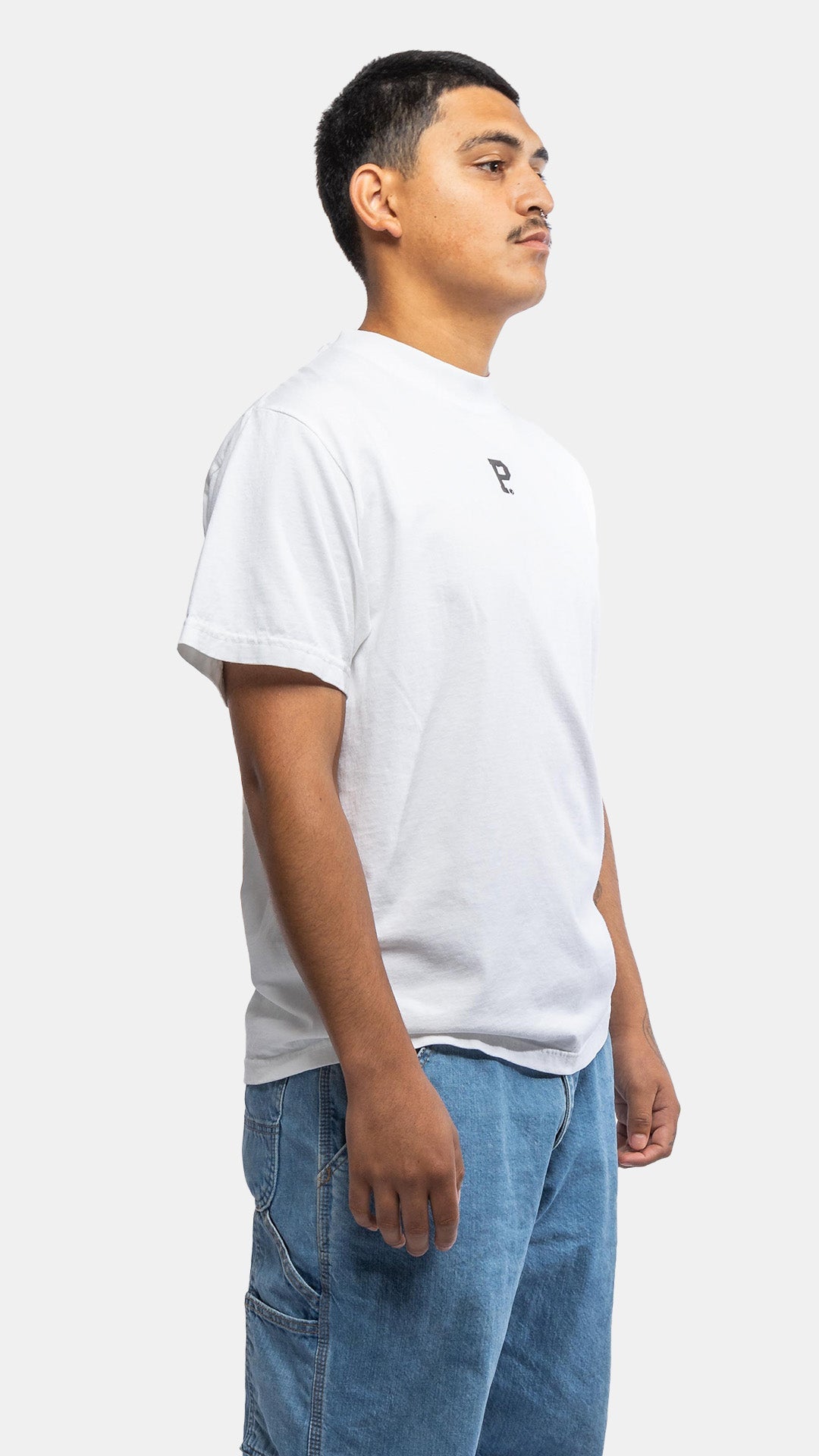 HeavyKnit Centerpiece Tee - White - Stiles Supply Co.