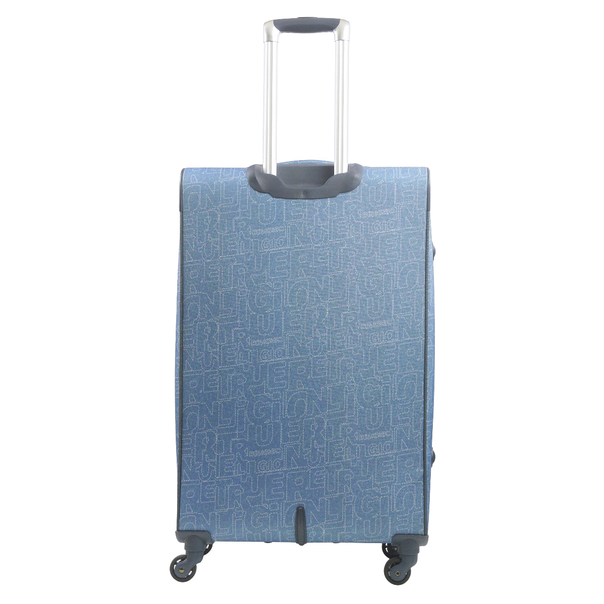 True Religion Blue 31" Soft Sided Expandable Spinner Luggage - Stiles Supply Co.
