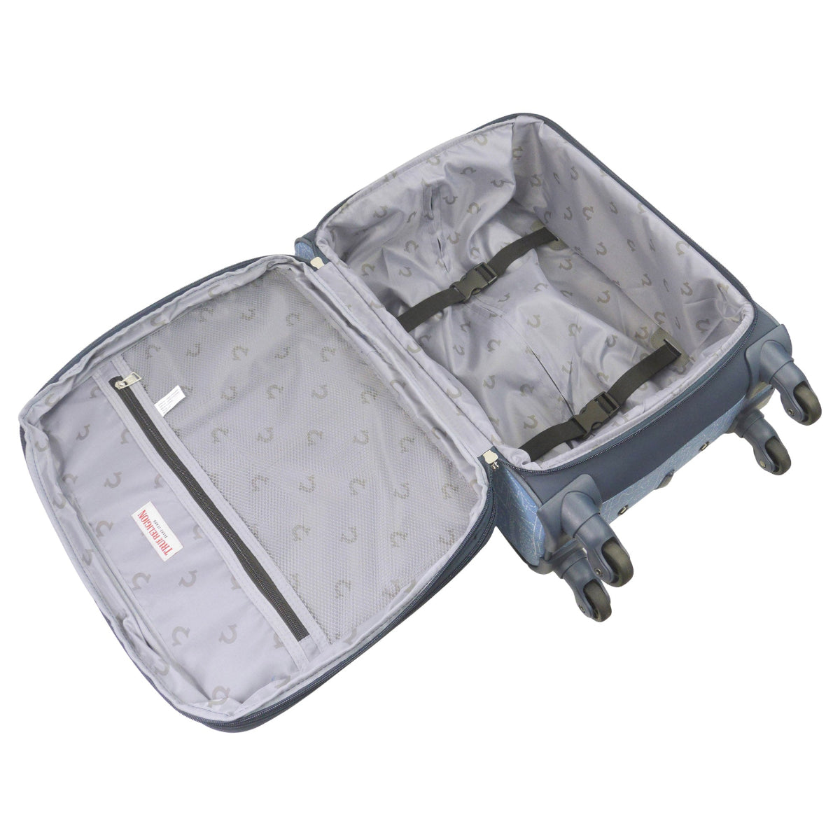 True Religion Blue 31" Soft Sided Expandable Spinner Luggage - Stiles Supply Co.