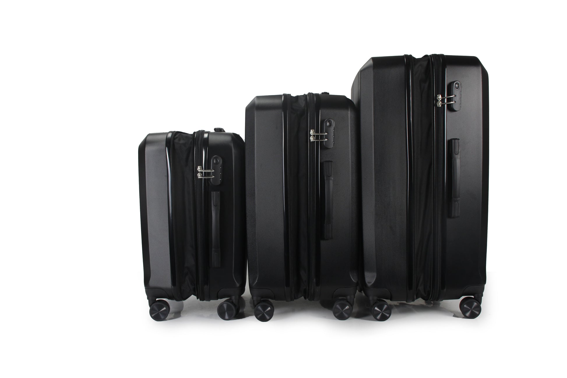 IZOD Zane Expandable Hard shell Lightweight 3 Piece Luggage Set - Stiles Supply Co.