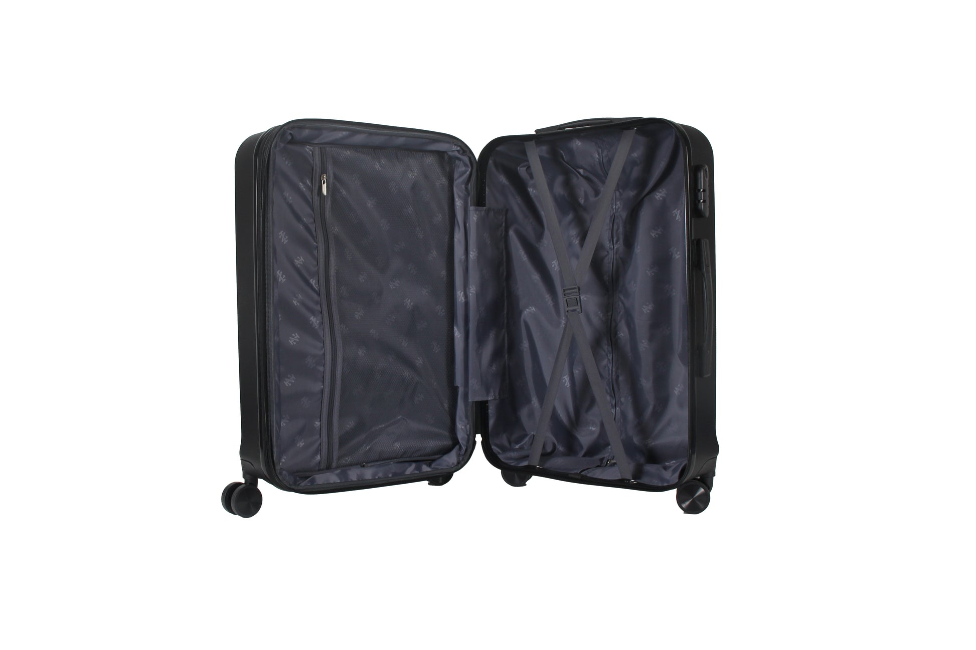 IZOD Zane Expandable Hard shell Lightweight 3 Piece Luggage Set - Stiles Supply Co.