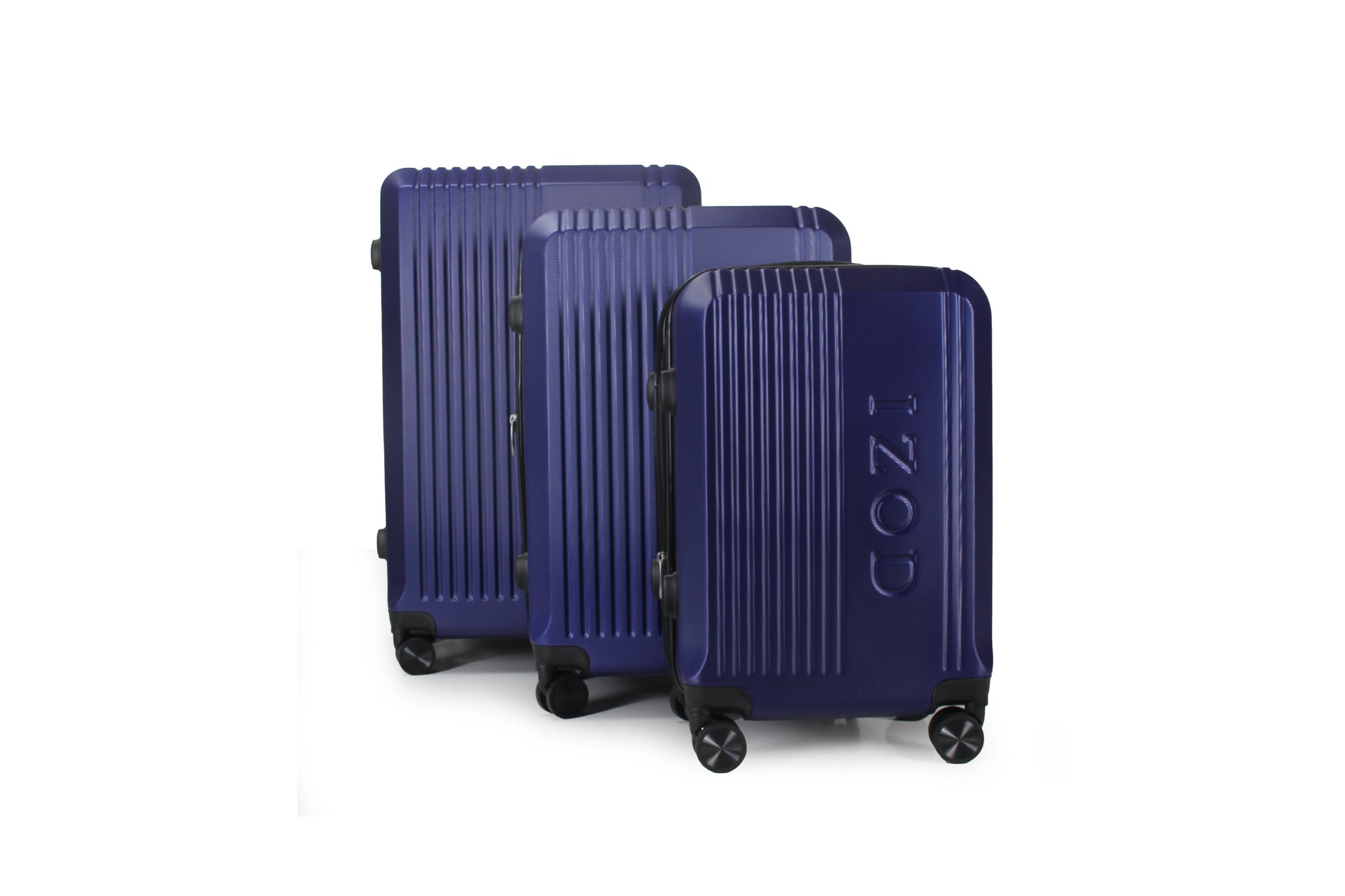 IZOD Zane Expandable Hard shell Lightweight 3 Piece Luggage Set - Stiles Supply Co.