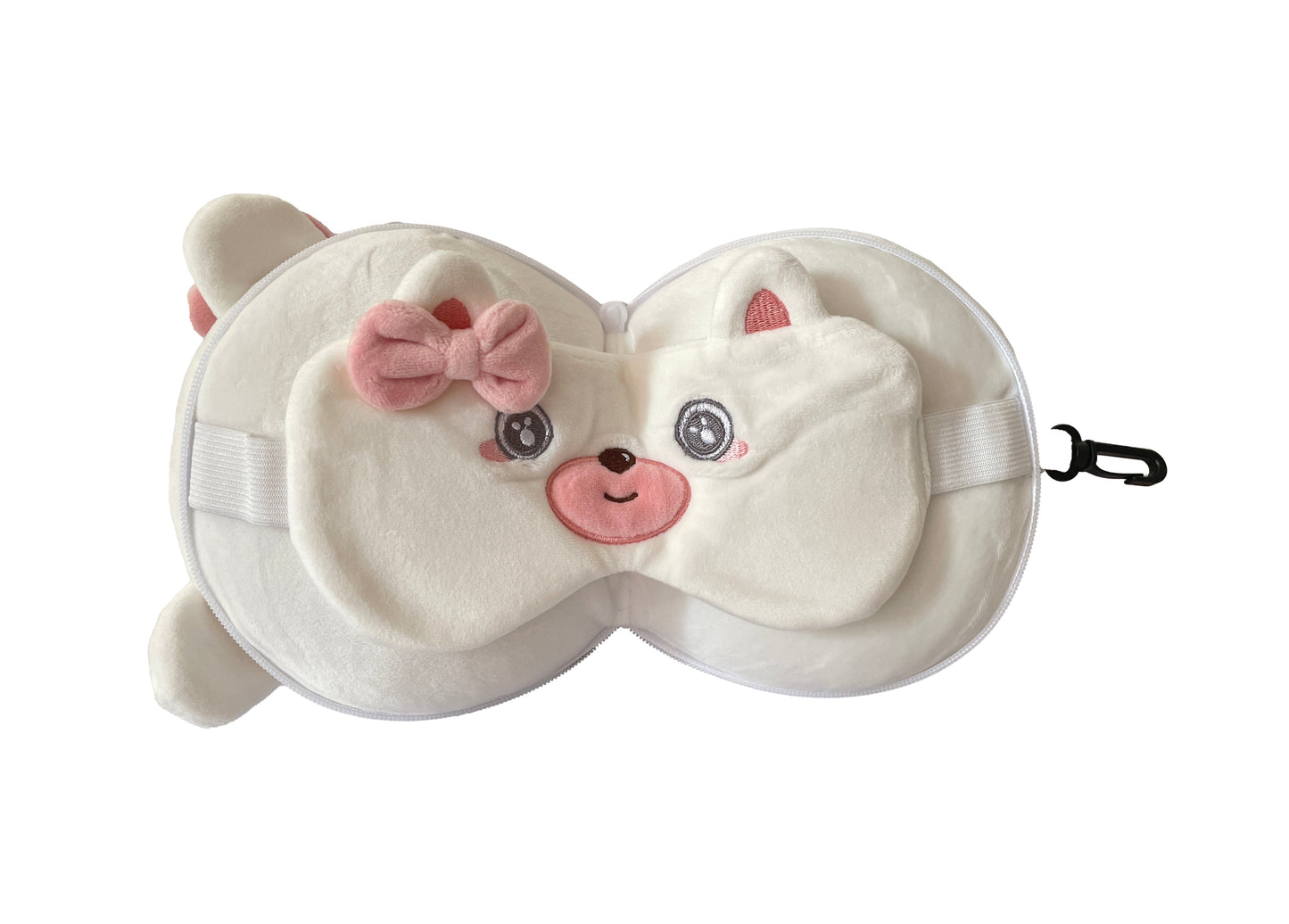 Mirage Kids 2-in-1 Travel Pillow and Eye Mask Animal Plush Soft Eye Mask Blindfold for Sleeping - Stiles Supply Co.