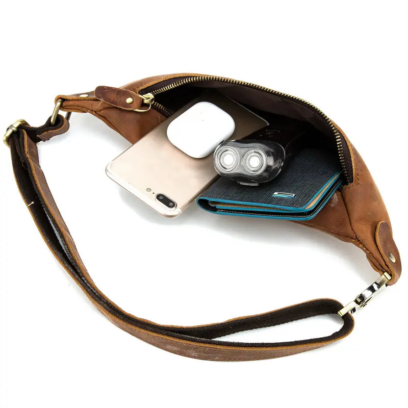 Steel Horse Leather Wagner Leather Waist Bag | Full Grain Leather - Stiles Supply Co.