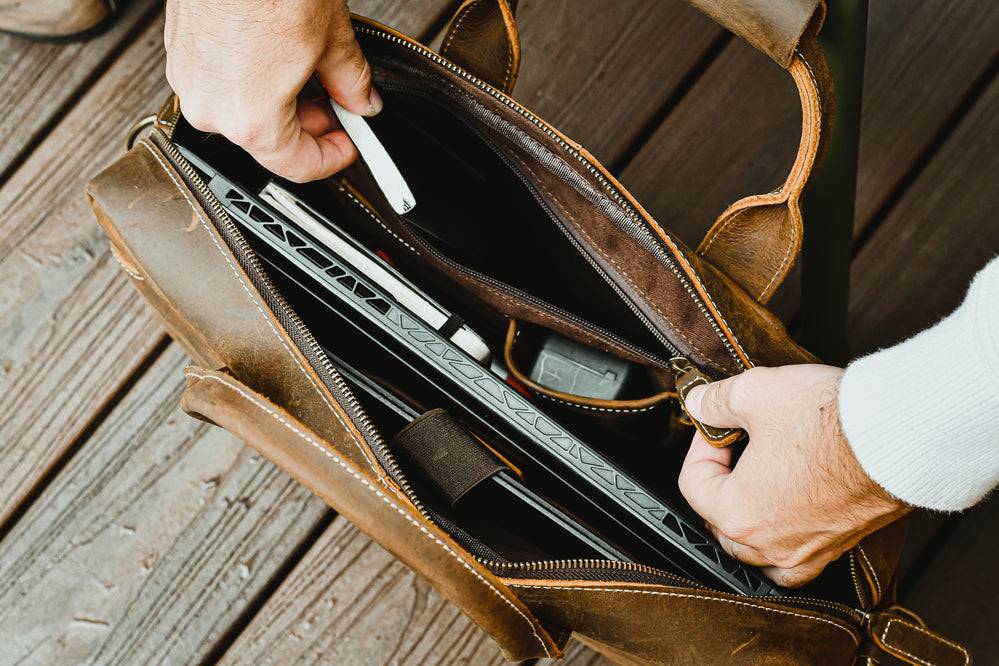 Steel Horse Leather The Welch Briefcase - Stiles Supply Co.