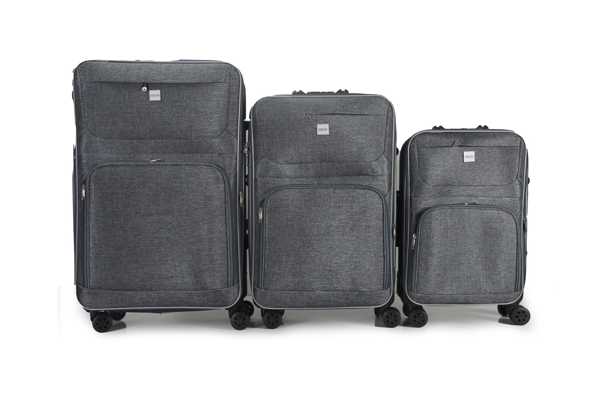 IZOD Zane Soft Shell Lightweight Expandable 3 Piece Luggage Set - Stiles Supply Co.