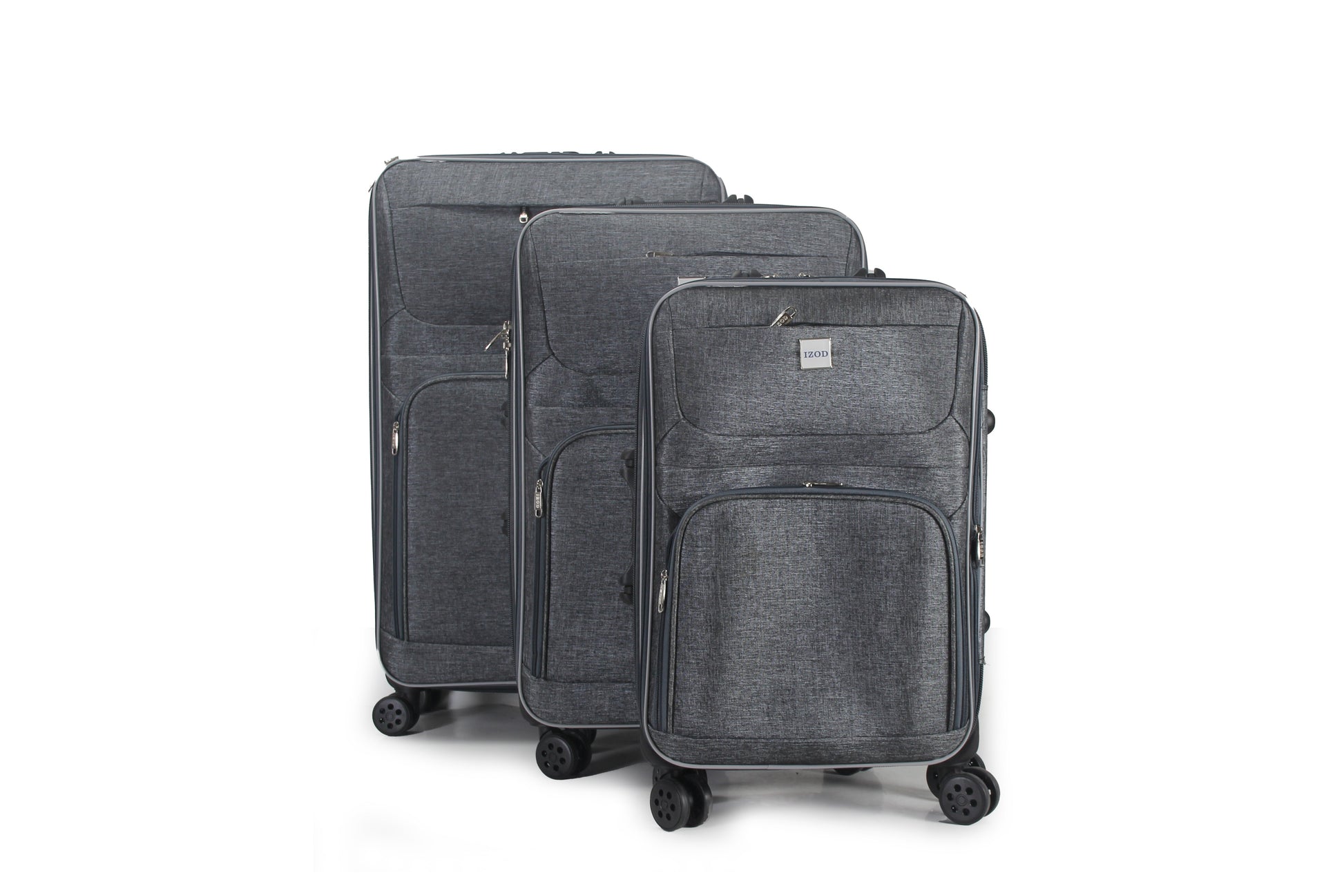 IZOD Zane Soft Shell Lightweight Expandable 3 Piece Luggage Set - Stiles Supply Co.