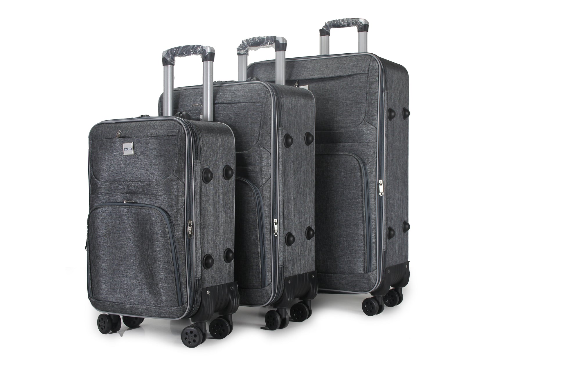 IZOD Zane Soft Shell Lightweight Expandable 3 Piece Luggage Set - Stiles Supply Co.