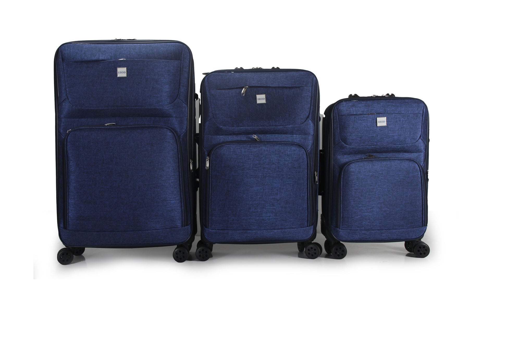 IZOD Zane Soft Shell Lightweight Expandable 3 Piece Luggage Set - Stiles Supply Co.