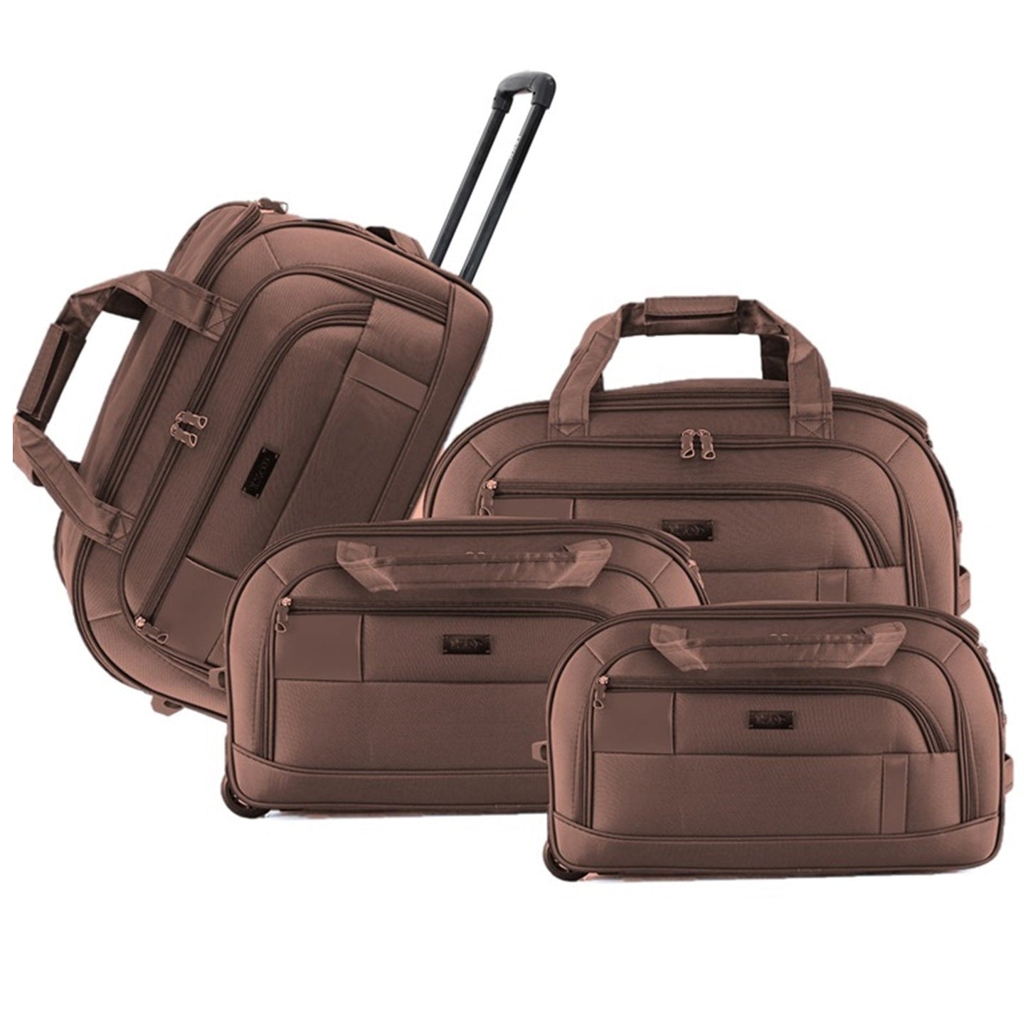 IZOD Gavin Soft shell Lightweight Duffel Rolling Bag 4 Piece Set - Stiles Supply Co.
