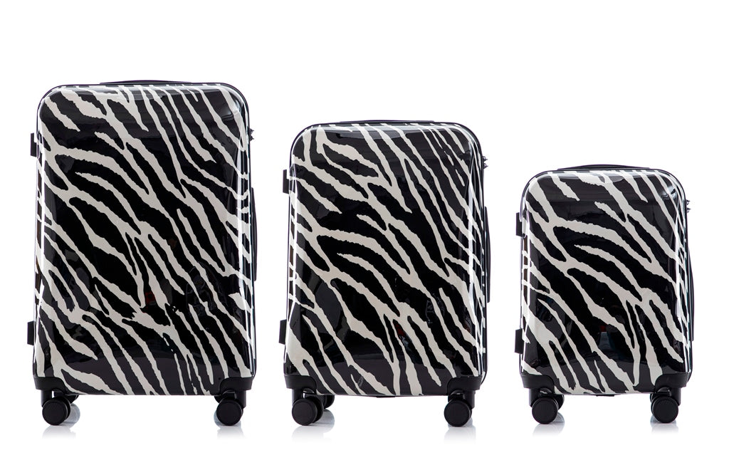 Mirage Graphic Hard Shell Lightweight 3-Piece Luggage Set - Stiles Supply Co.