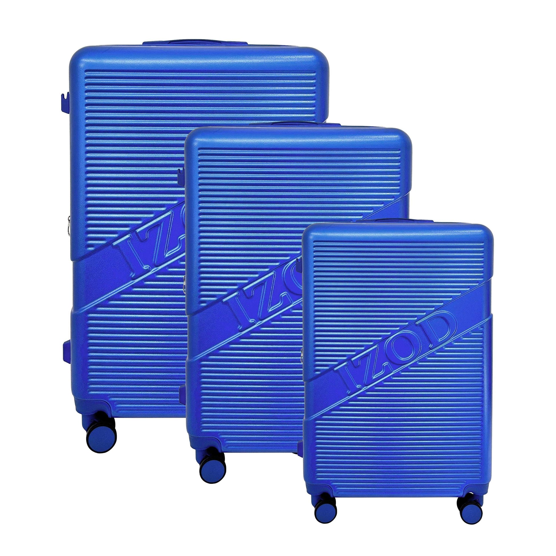 IZOD Harper Expandable ABS Hard shell Luggage 5 Piece Travel Set - Stiles Supply Co.