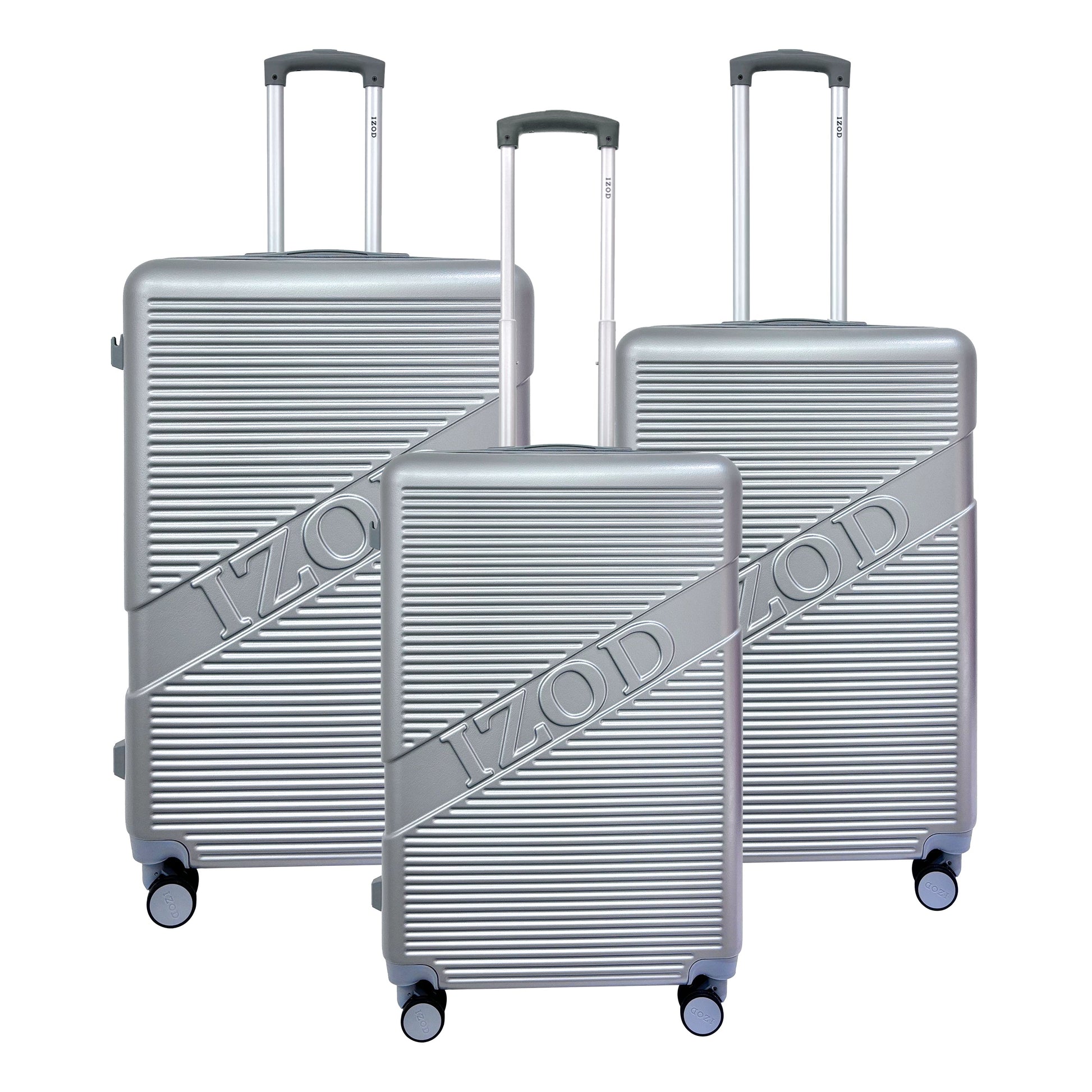 IZOD Harper Expandable ABS Hard shell Luggage 5 Piece Travel Set - Stiles Supply Co.