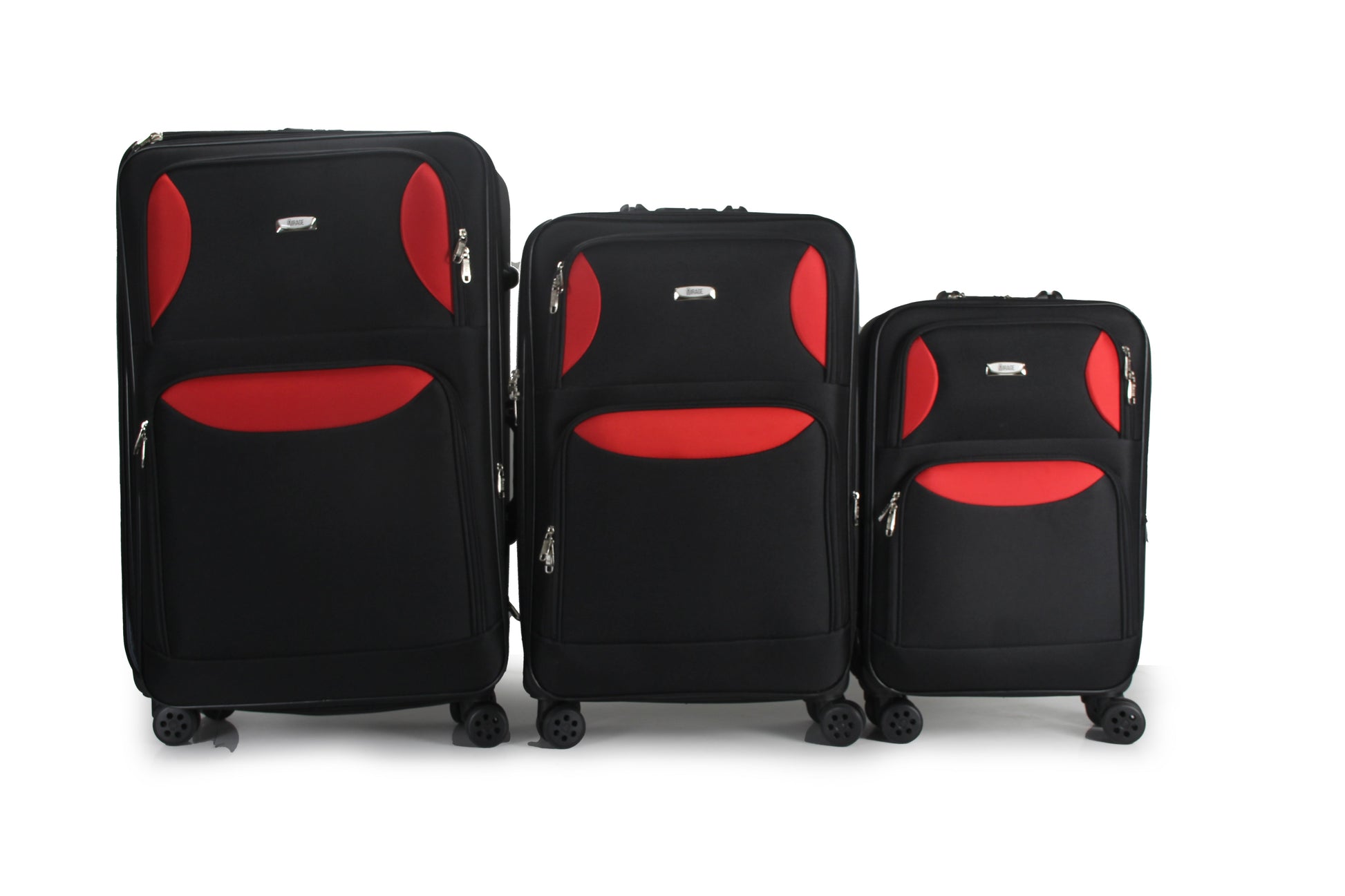 Mirage Zoe Soft Shell Lightweight Expandable 3 Piece Luggage Set - Stiles Supply Co.