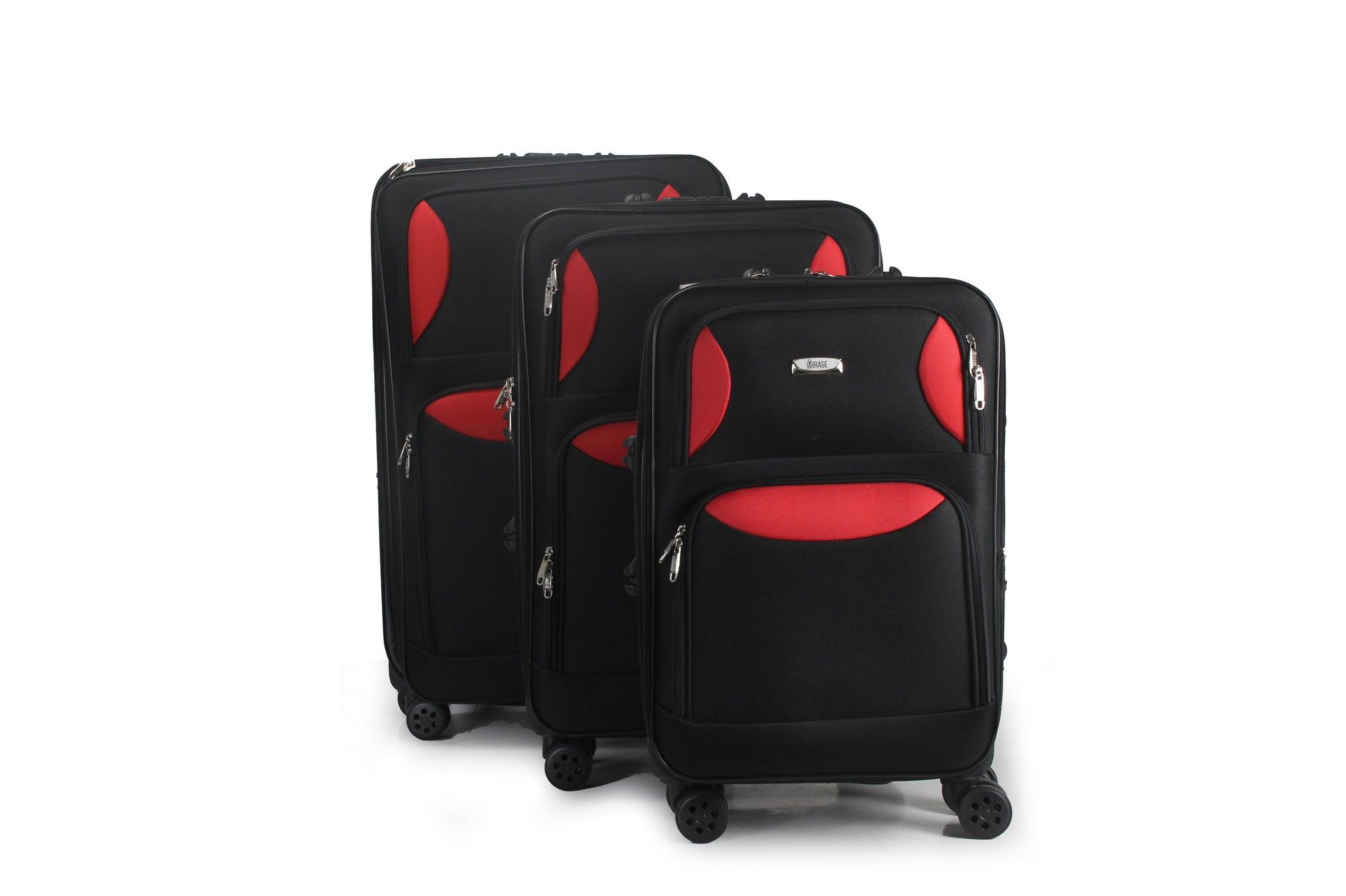 Mirage Zoe Soft Shell Lightweight Expandable 3 Piece Luggage Set - Stiles Supply Co.