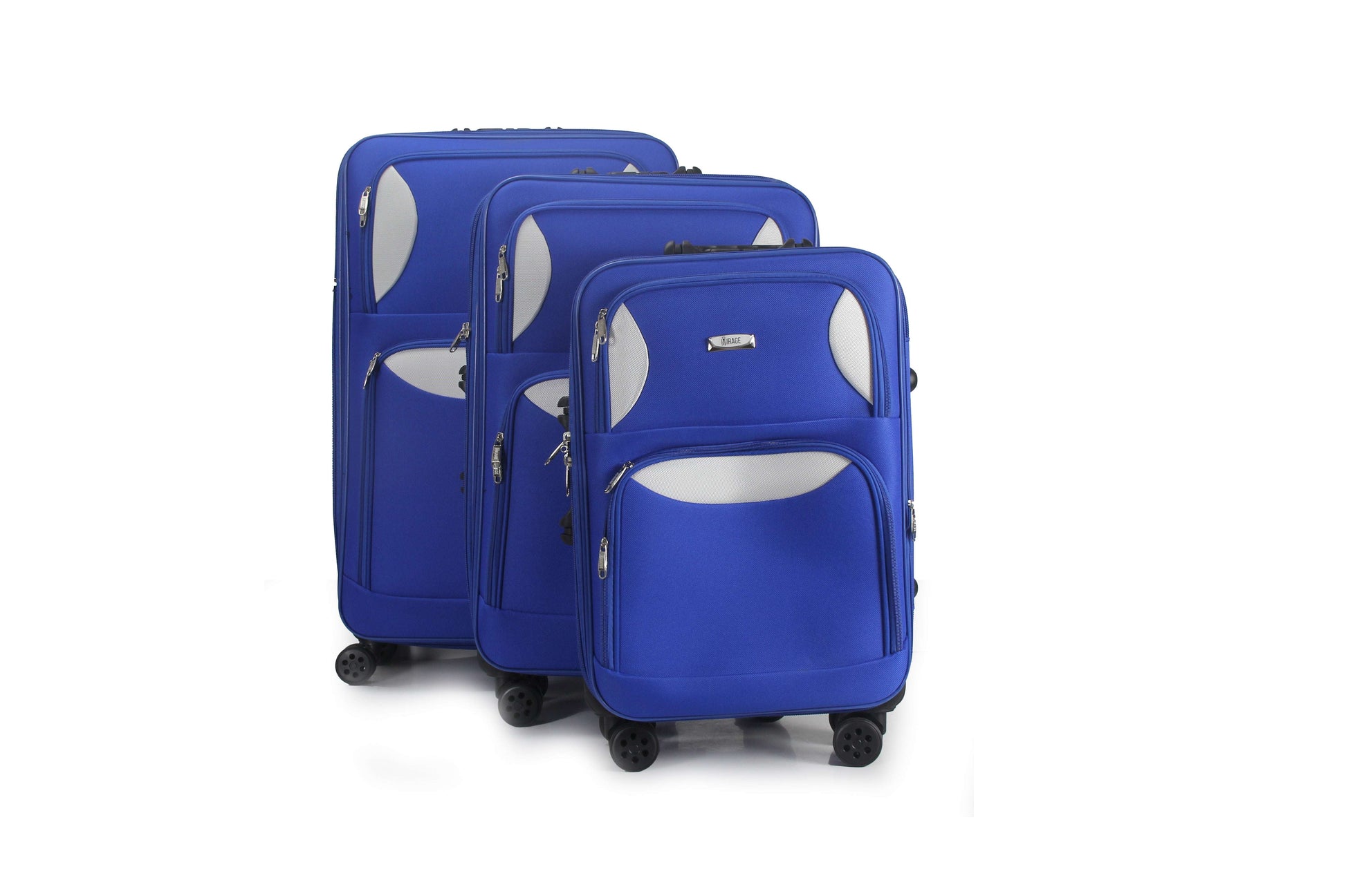 Mirage Zoe Soft Shell Lightweight Expandable 3 Piece Luggage Set - Stiles Supply Co.