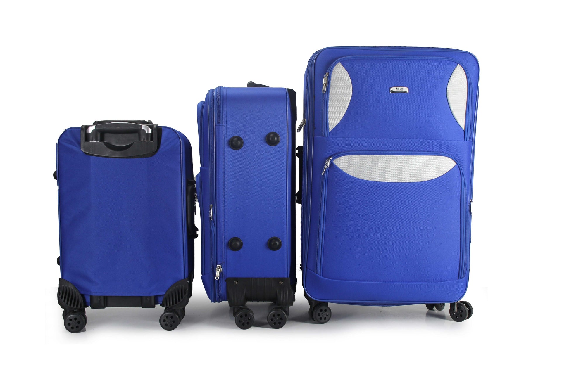 Mirage Zoe Soft Shell Lightweight Expandable 3 Piece Luggage Set - Stiles Supply Co.