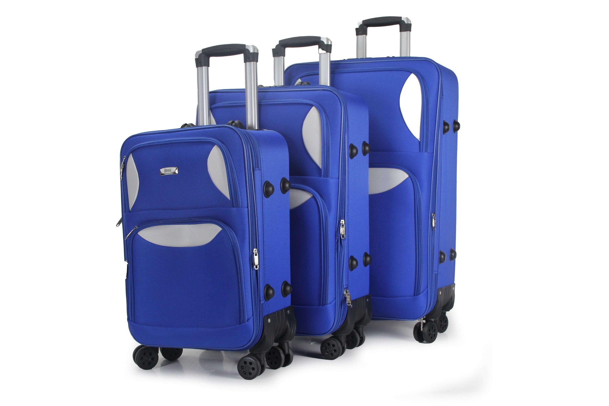 Mirage Zoe Soft Shell Lightweight Expandable 3 Piece Luggage Set - Stiles Supply Co.