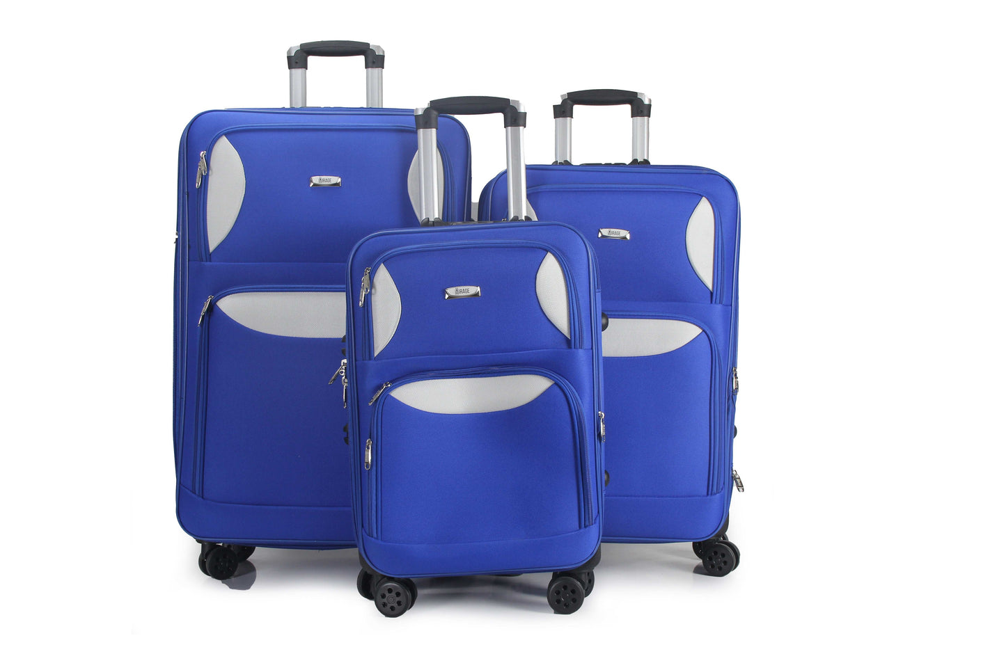 Mirage Zoe Soft Shell Lightweight Expandable 3 Piece Luggage Set - Stiles Supply Co.