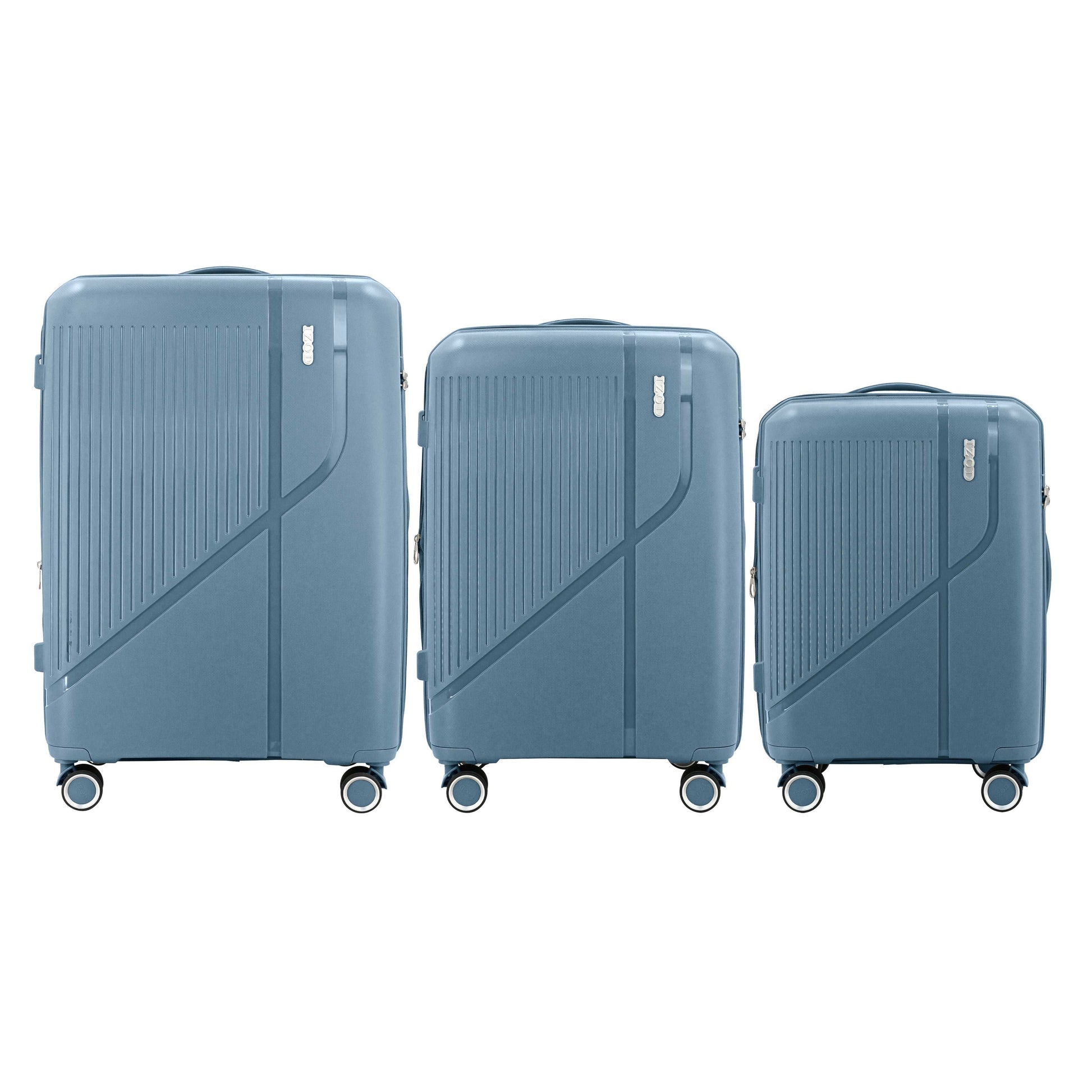 IZOD Zora Lightweight Hard Shell 3 Piece Luggage Set - Stiles Supply Co.