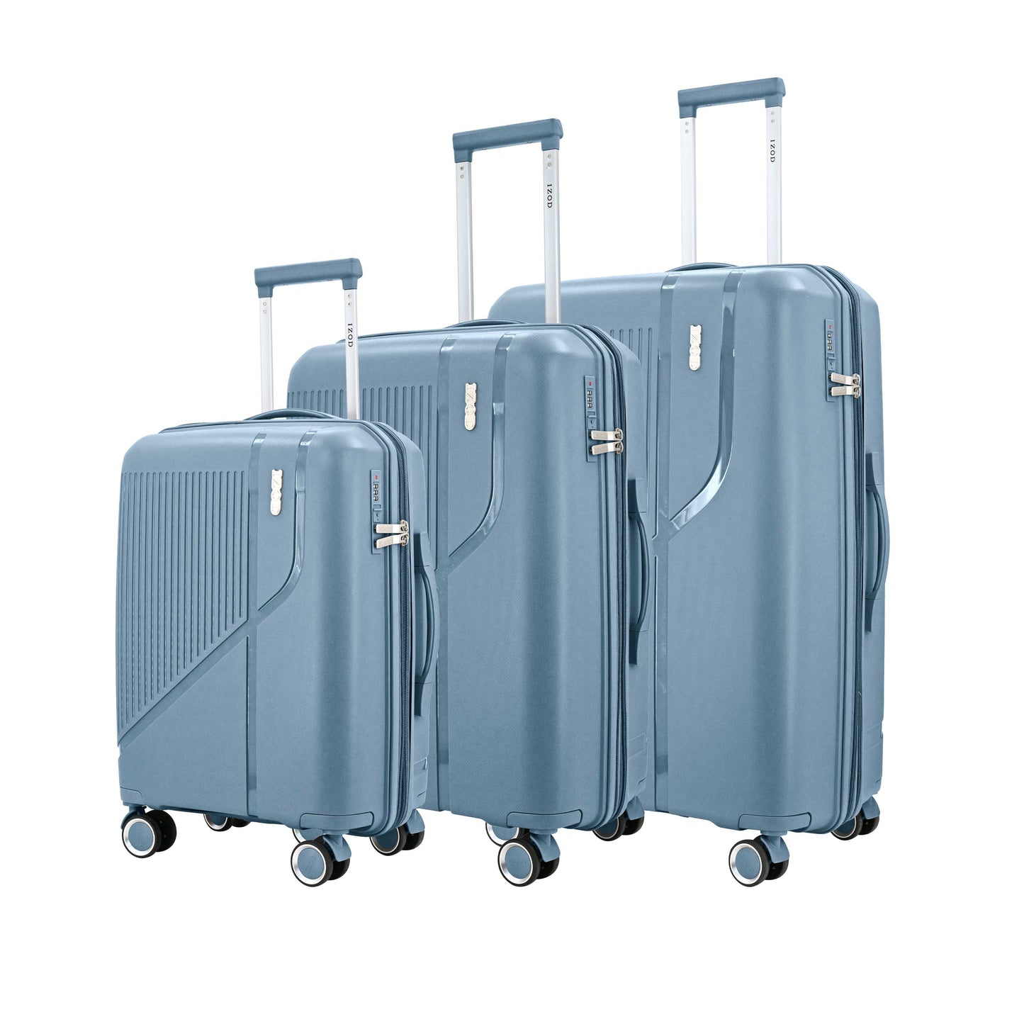 IZOD Zora Lightweight Hard Shell 3 Piece Luggage Set - Stiles Supply Co.