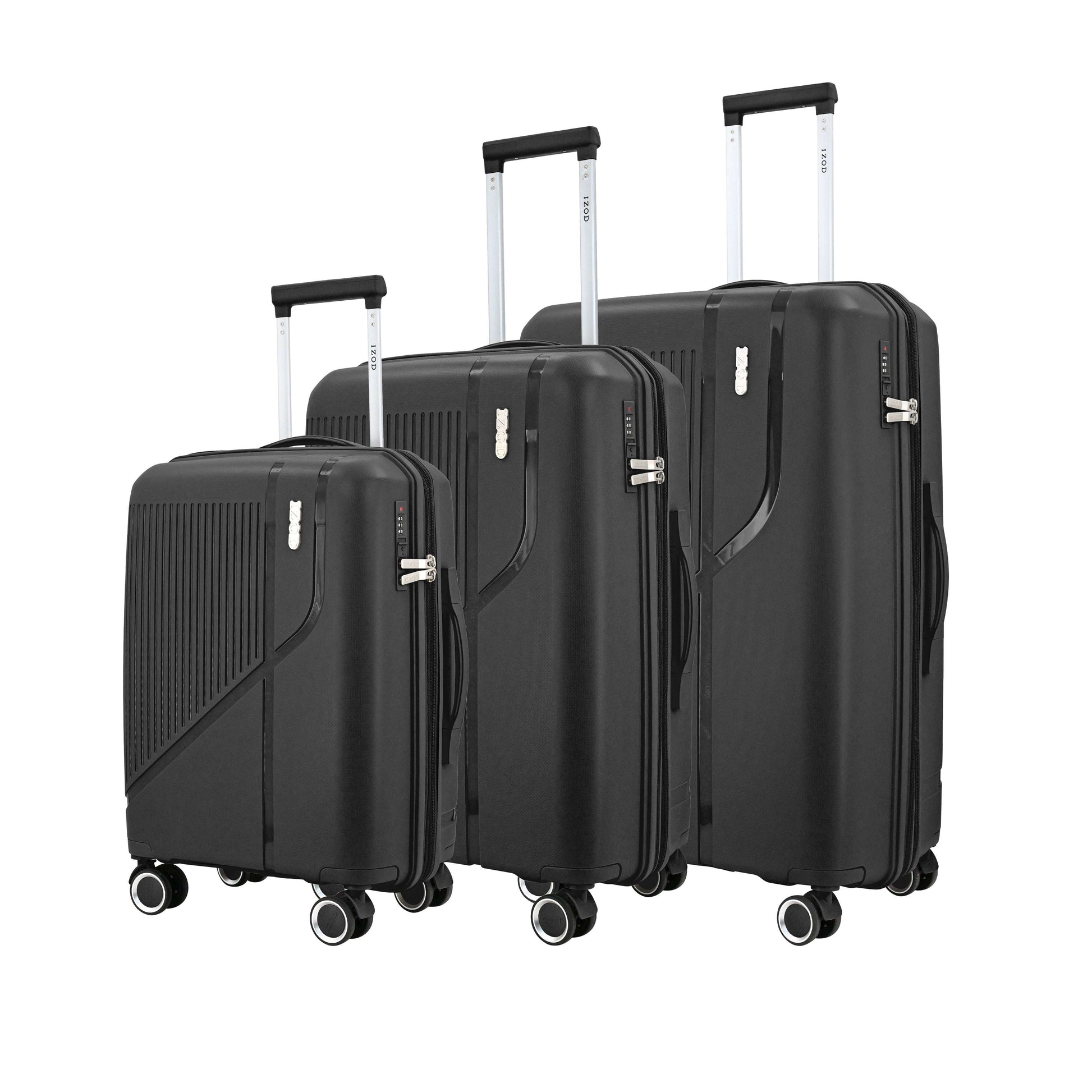 IZOD Zora Lightweight Hard Shell 3 Piece Luggage Set - Stiles Supply Co.