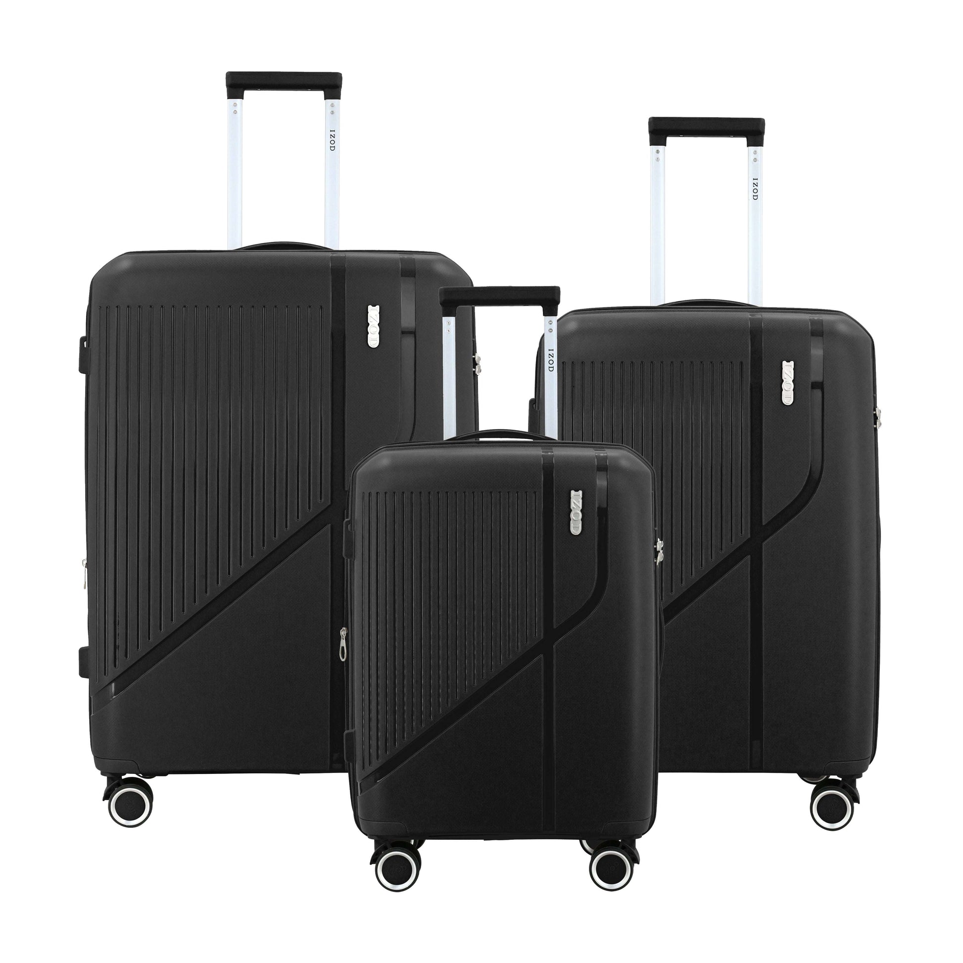 IZOD Zora Lightweight Hard Shell 3 Piece Luggage Set - Stiles Supply Co.