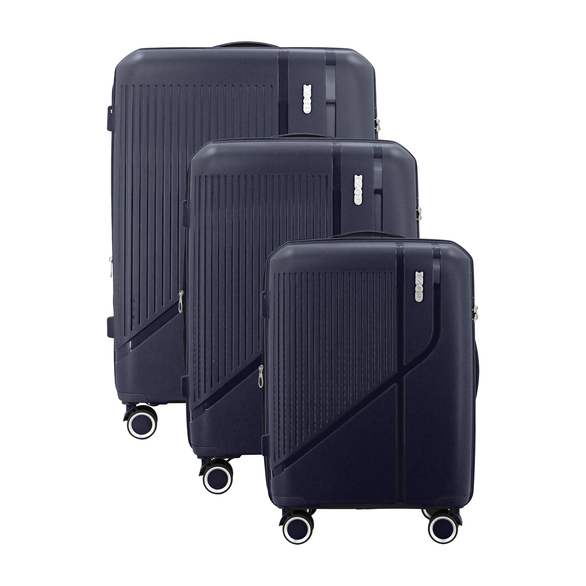 IZOD Zora Lightweight Hard Shell 3 Piece Luggage Set - Stiles Supply Co.