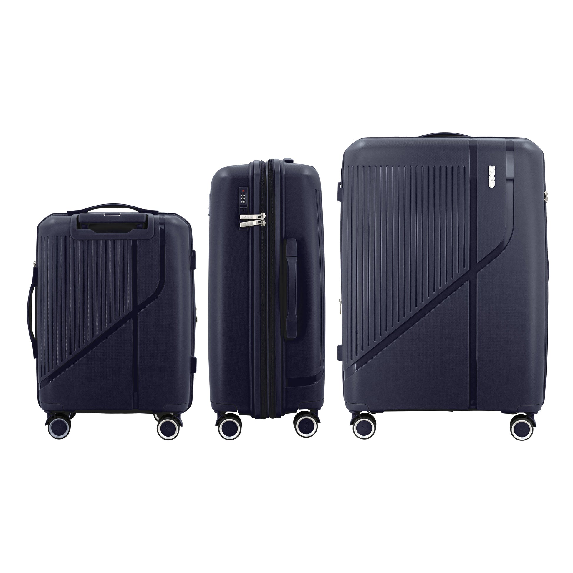 IZOD Zora Lightweight Hard Shell 3 Piece Luggage Set - Stiles Supply Co.