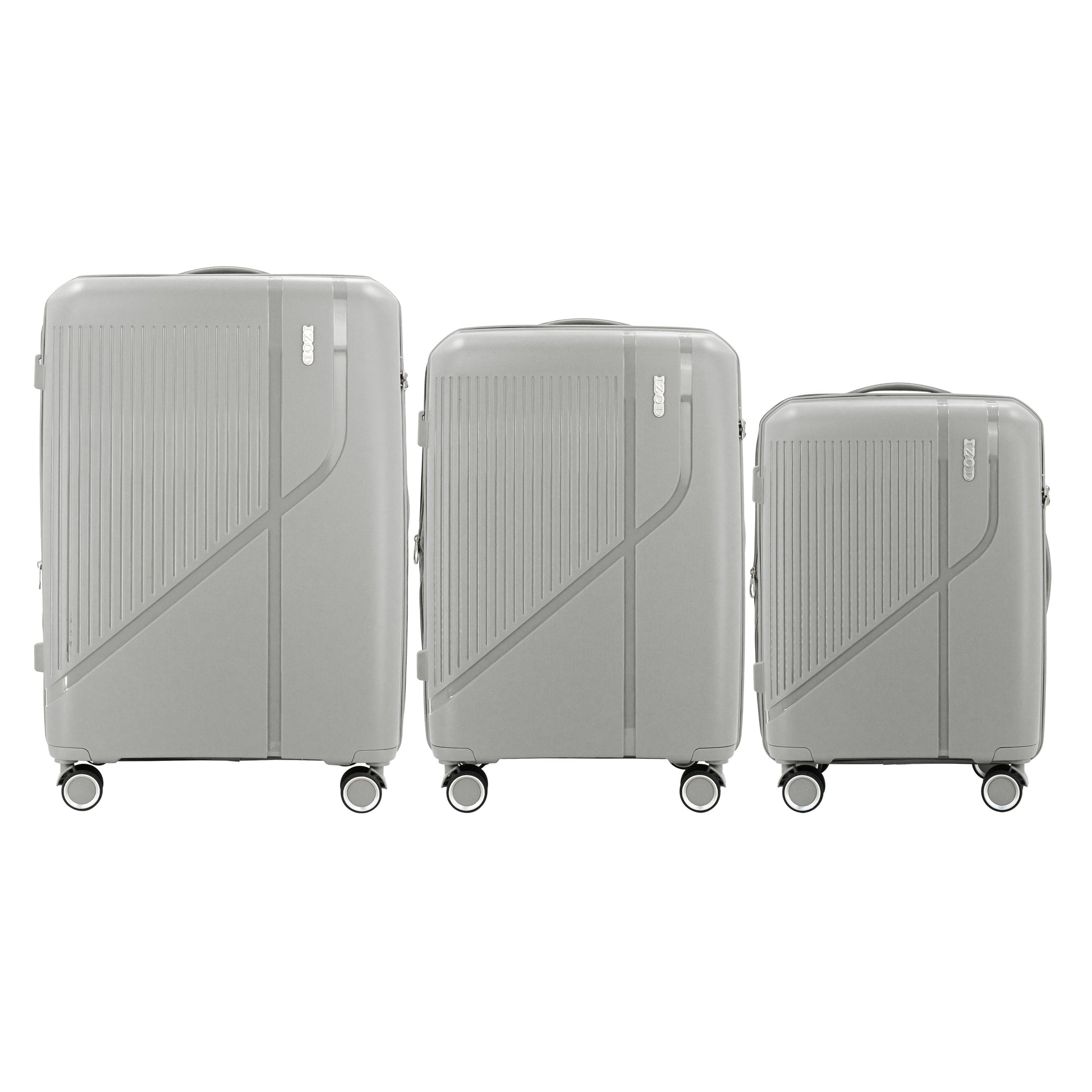 IZOD Zora Lightweight Hard Shell 3 Piece Luggage Set - Stiles Supply Co.