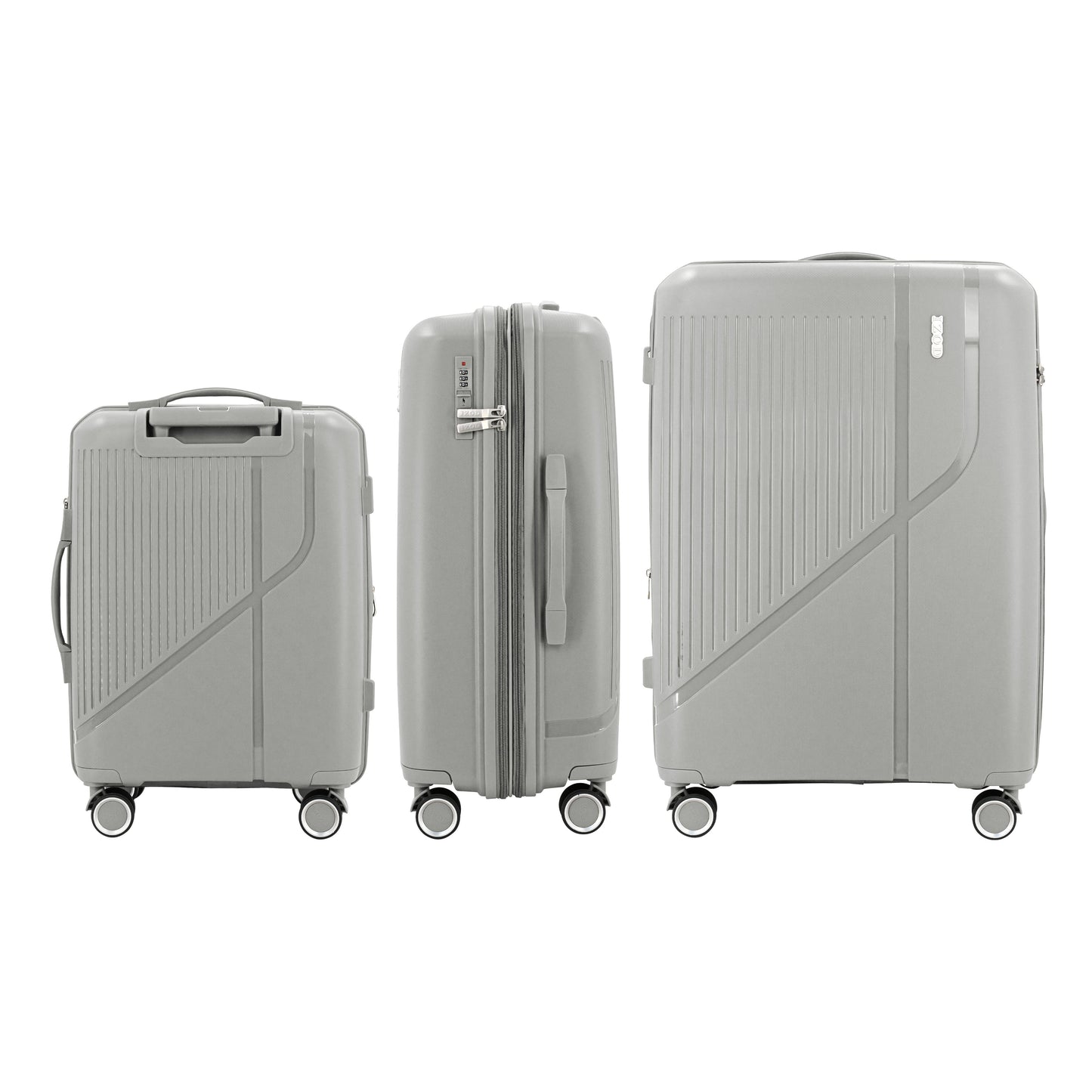 IZOD Zora Lightweight Hard Shell 3 Piece Luggage Set - Stiles Supply Co.