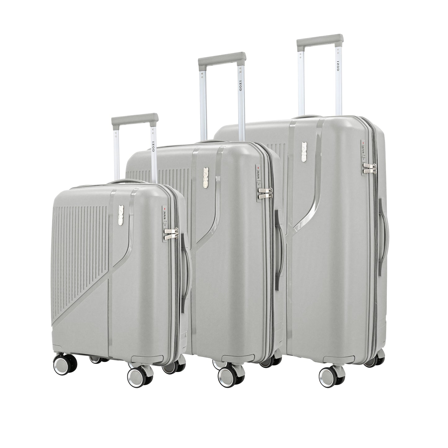 IZOD Zora Lightweight Hard Shell 3 Piece Luggage Set - Stiles Supply Co.