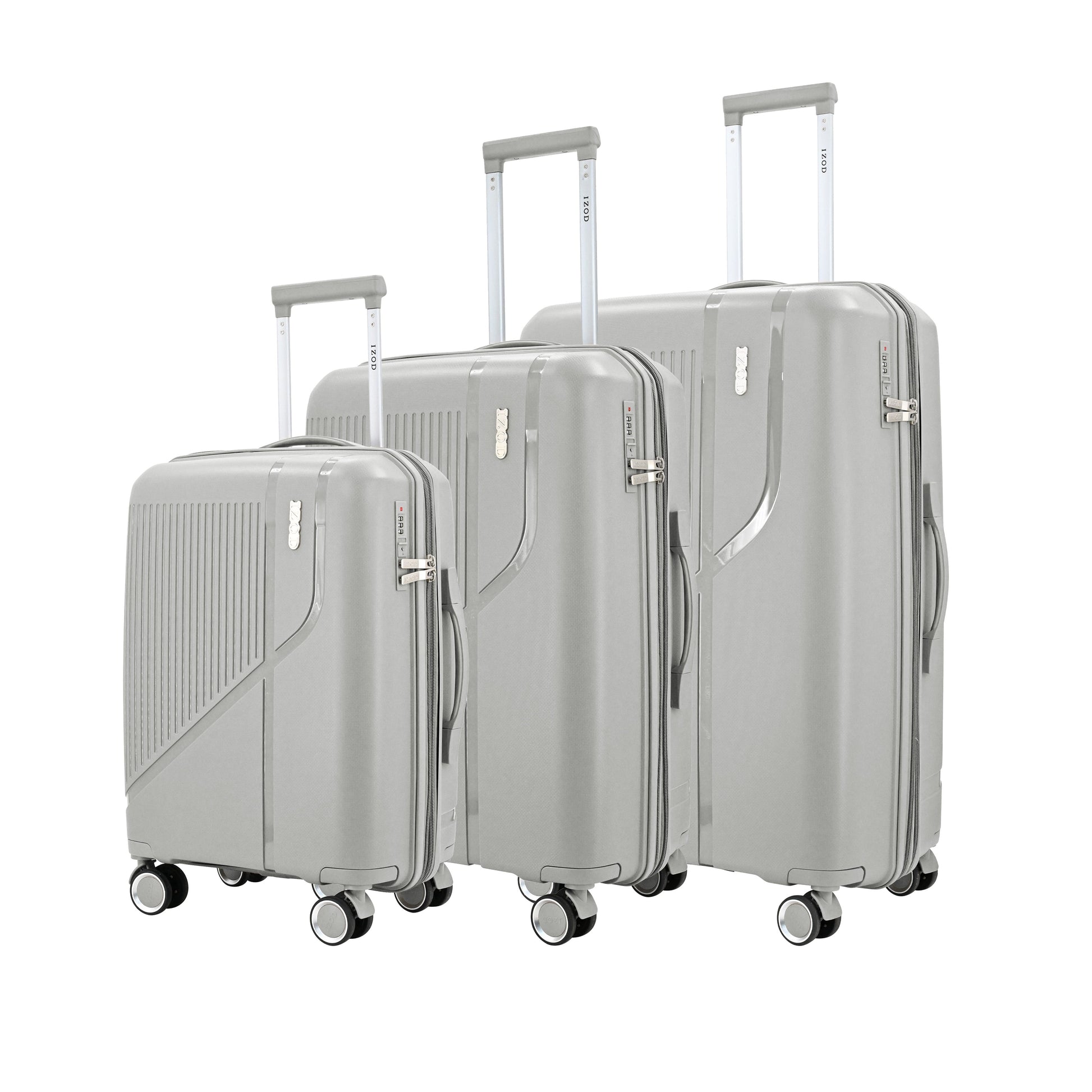 IZOD Zora Lightweight Hard Shell 3 Piece Luggage Set - Stiles Supply Co.