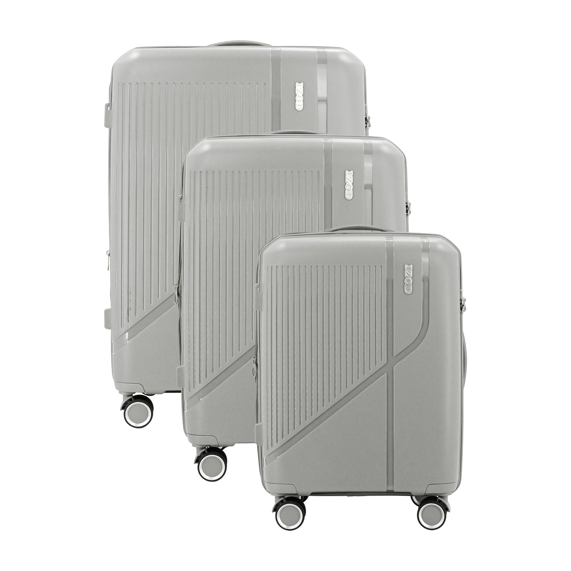 IZOD Zora Lightweight Hard Shell 3 Piece Luggage Set - Stiles Supply Co.