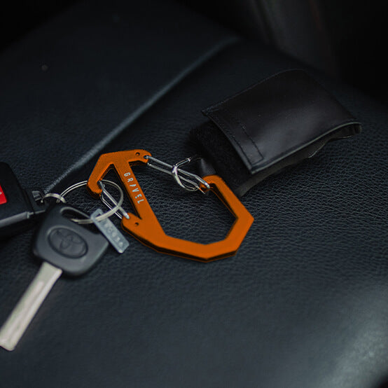 Gravel Double Gated Carabiner | Orange - Stiles Supply Co.