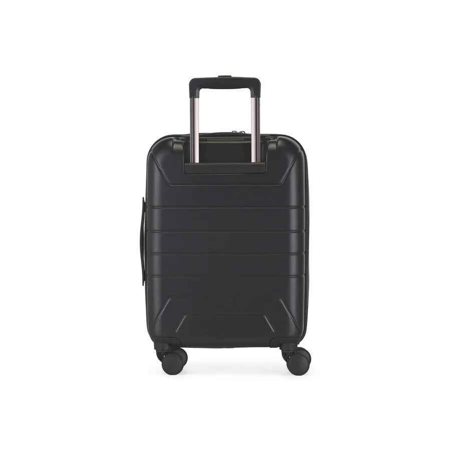 Rear view of hardcase Bugatti Paros carry on luggage.