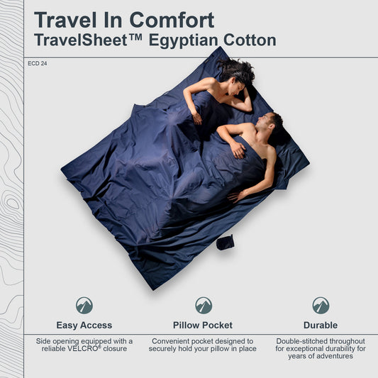 TravelSheet™ Egyptian Cotton Double