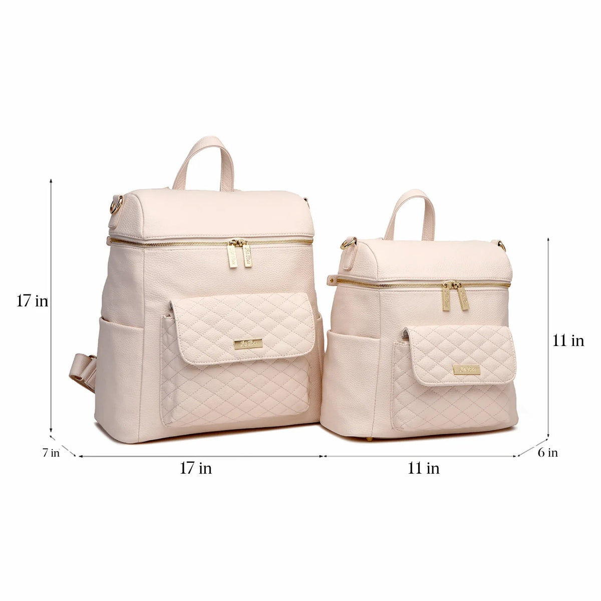 Luli Bebe Petit Diaper Bag Pastel Pink