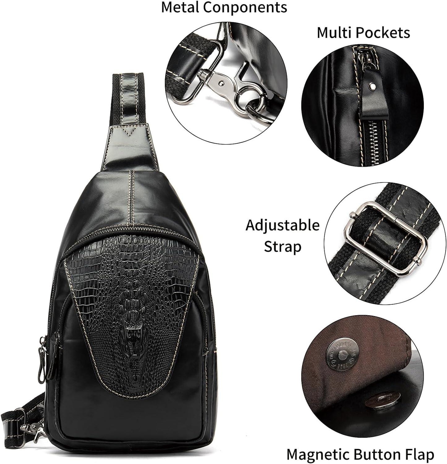 FR Fashion Co. Handmade Genuine Leather Crossbody Sling Bag
