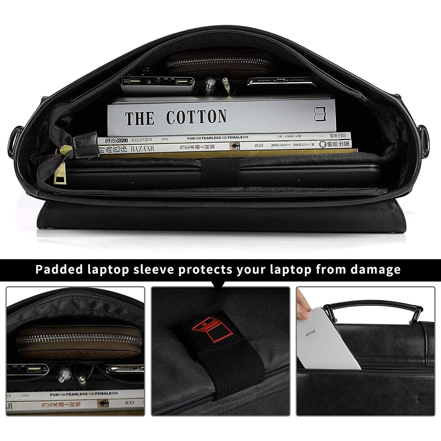 FR Fashion Co. 16" Men's Commuter Messenger Bag