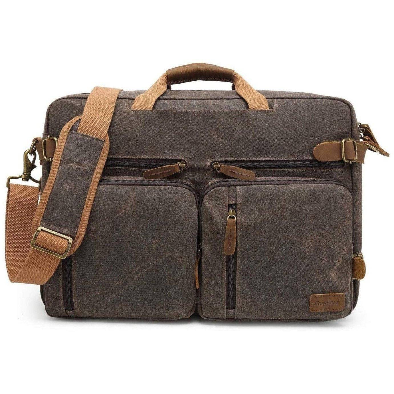 FR Fashion Co. 16" Multi-functional Canvas Messenger Bag
