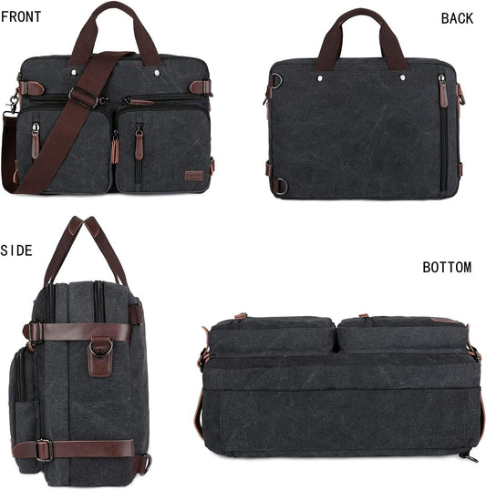 FR Fashion Co. 17" Convertible Briefcase Backpack