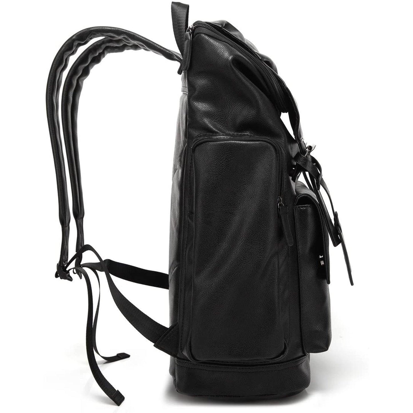 FR Fashion Co. Men's 17" Leather Laptop Backpack