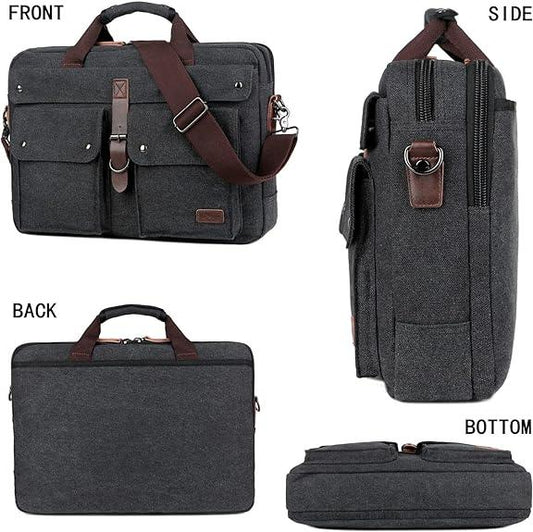 FR Fashion Co. 18" Men's Canvas Laptop Messenger Bag