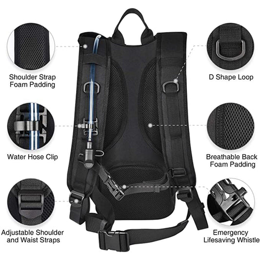 FR Fashion Co. 18" Tactical Hydration Backpack