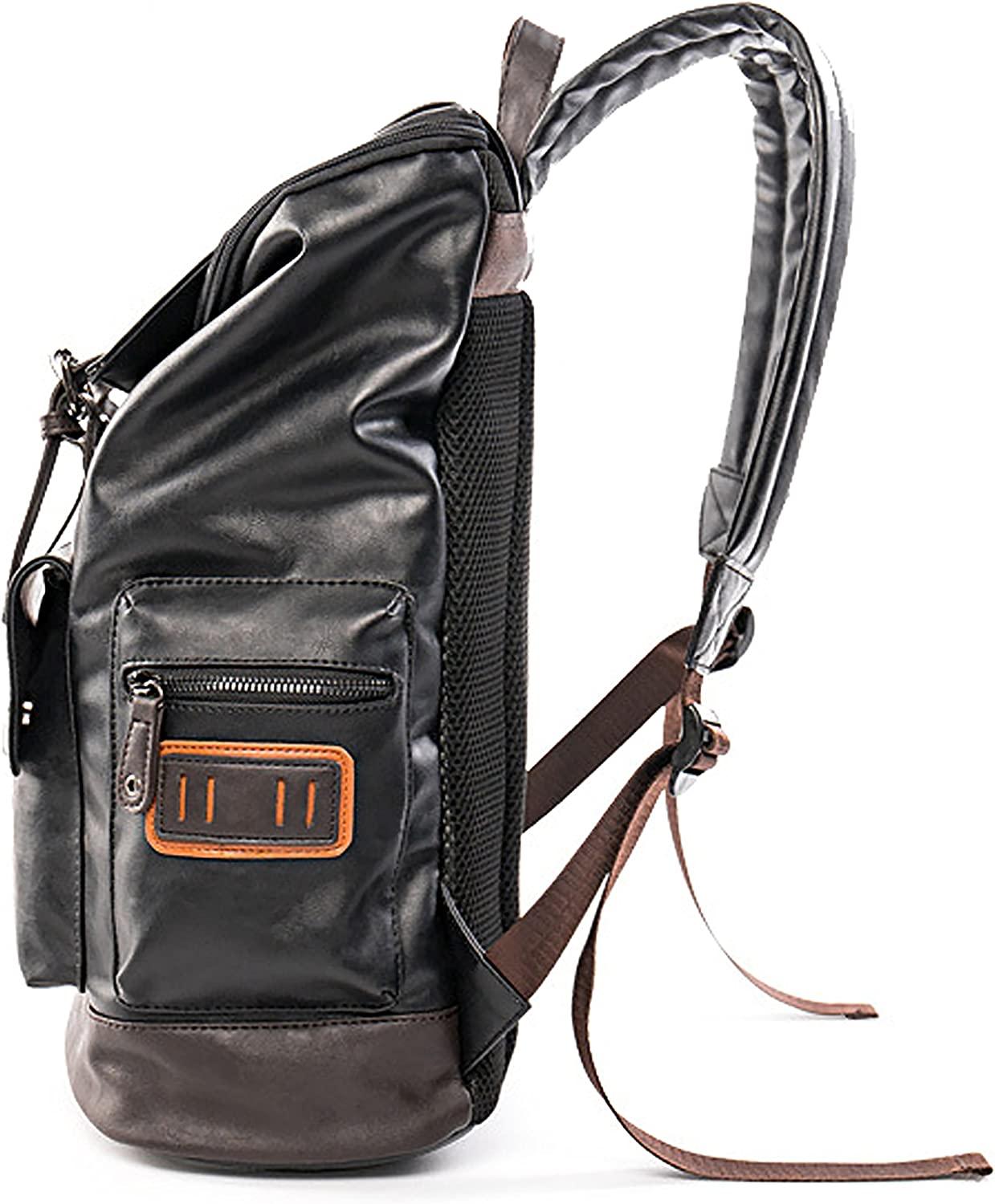 FR Fashion Co. 18" Men's Vintage Leather Backpack