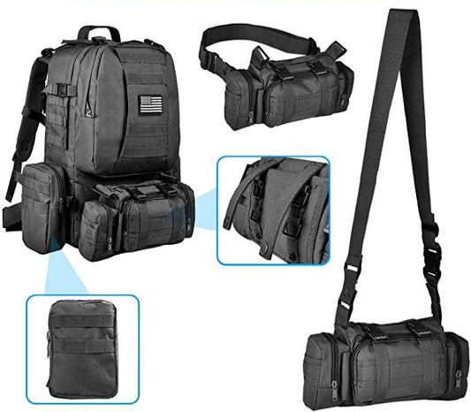 FR Fashion Co. 50L Carry-All Military Tactical Backpack