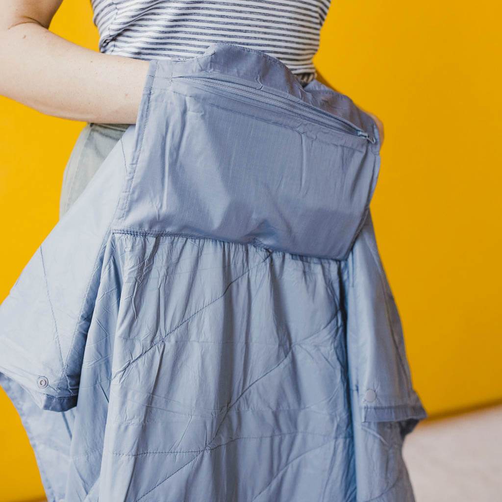 Gravel Layover™ Travel Blanket - Packable & Puffy | Gray - Stiles Supply Co.