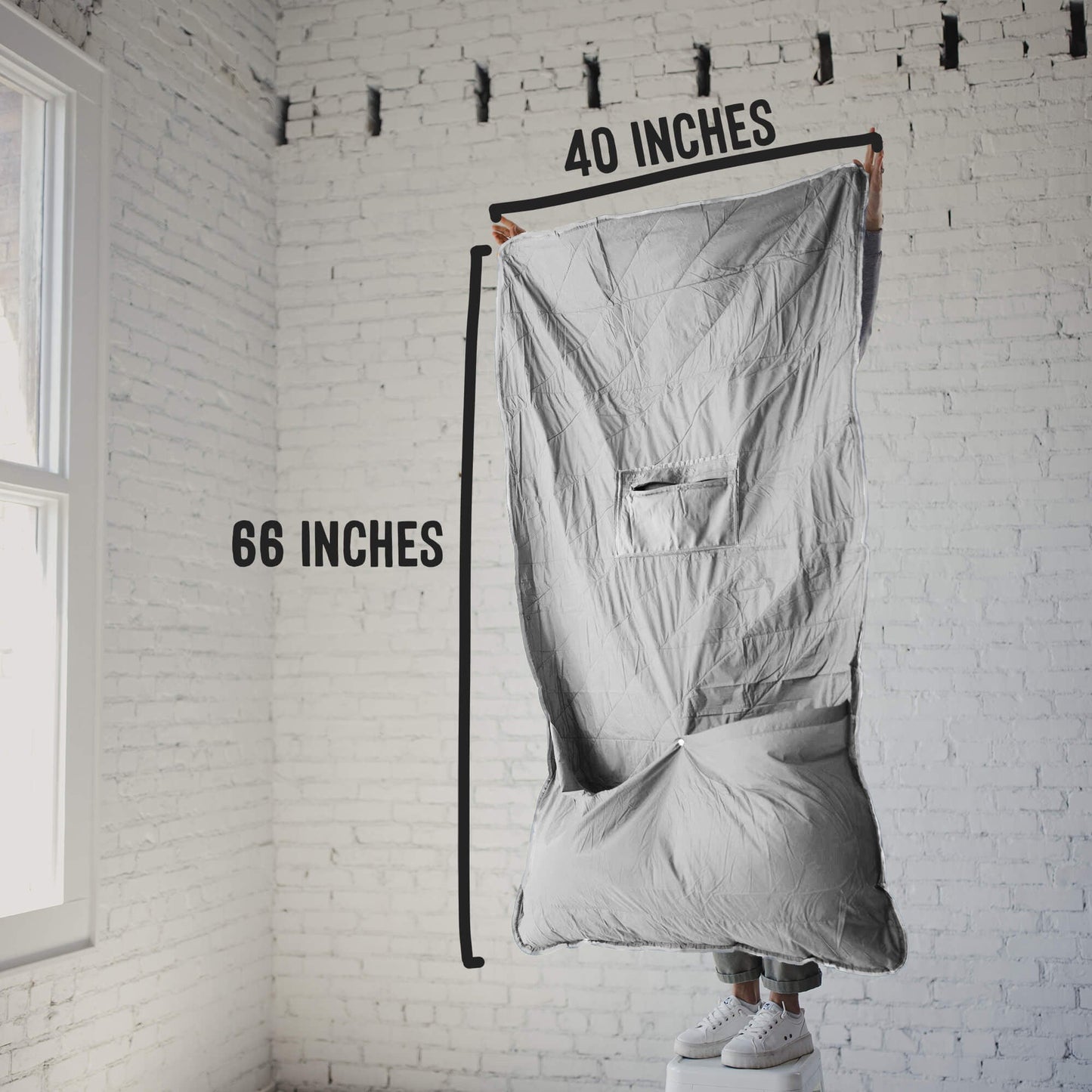 Gravel Layover™ Travel Blanket - Packable & Puffy | Gray - Stiles Supply Co.