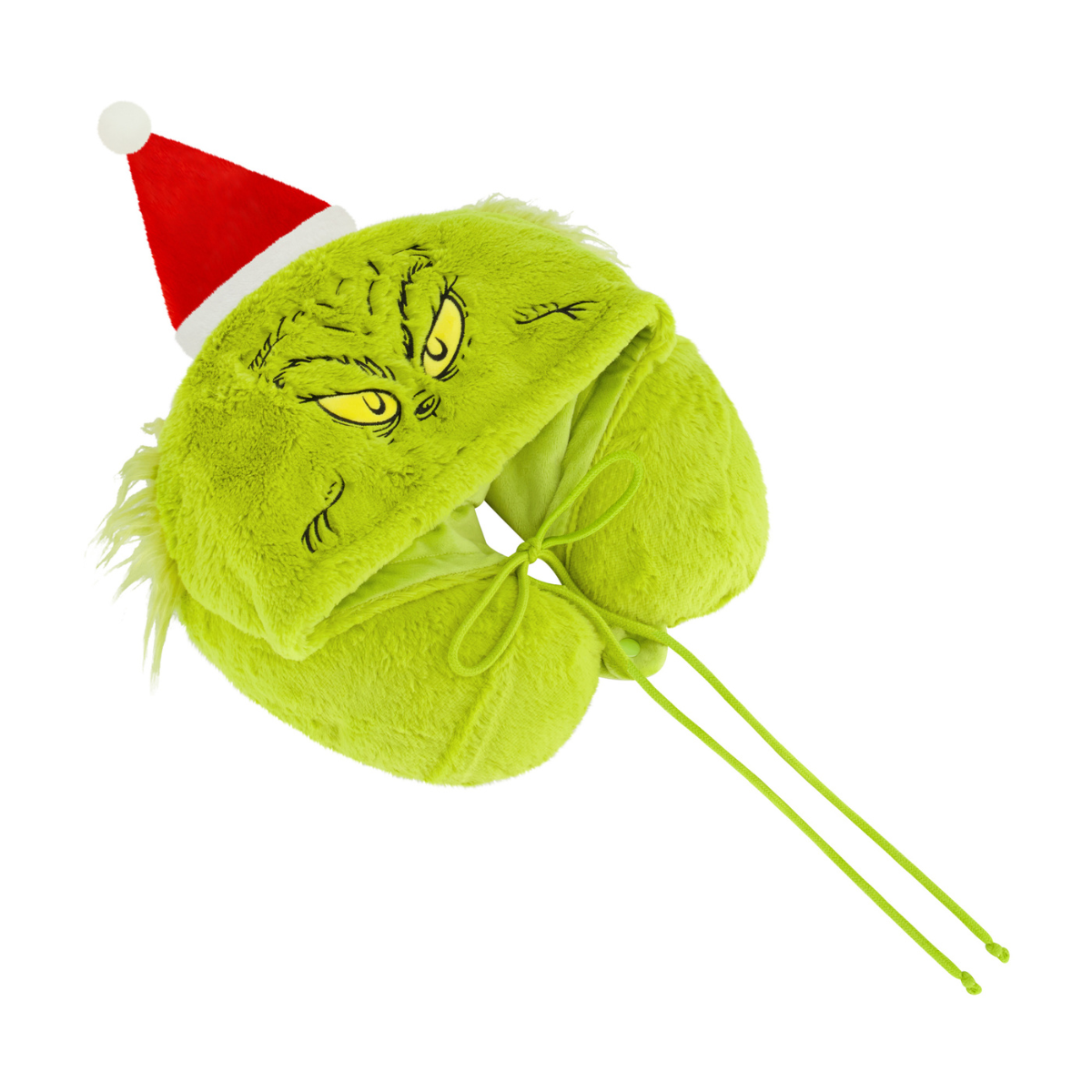 Grinch Santa Hat Hoodie Neck Pillow - Stiles Supply Co.